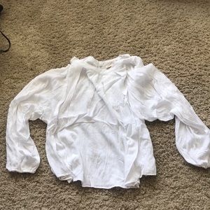 White flowy blouse